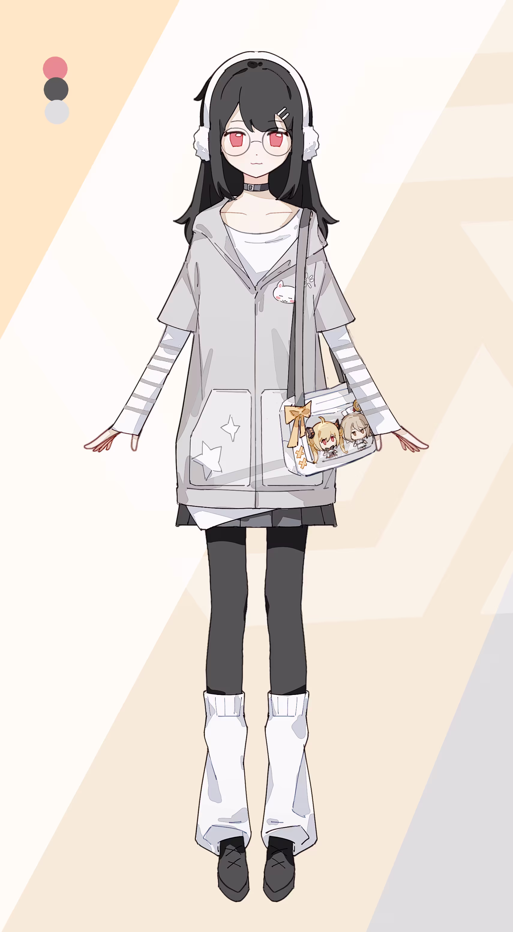 画师：Kusuki（基本自由发挥的服设，痛包里是诗岸和TT）