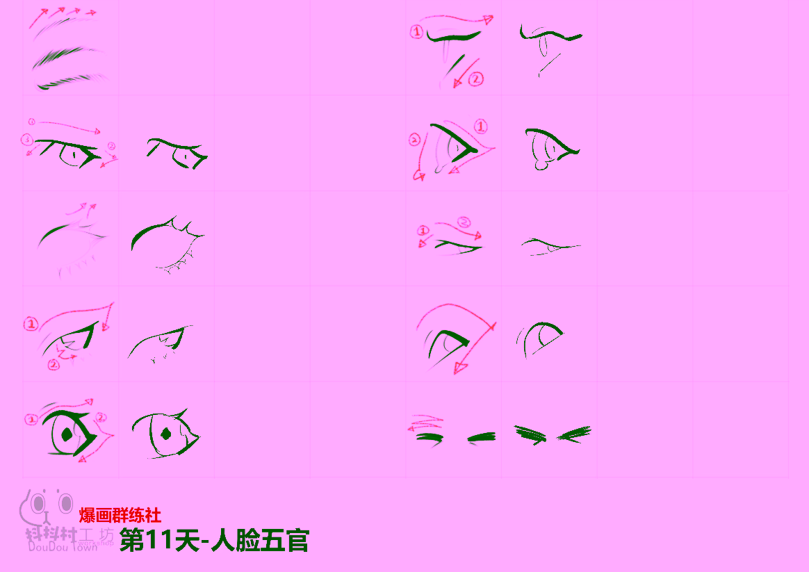 眼睛临摹练习